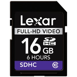 Lexar 16GB SDHC Full-HD Video Card