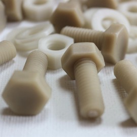 50 x Fibreglass Reinforced Super Nylon Hex Head Bolts M8 x 20mm Machine Screws Plastic Nuts and Screws Washers