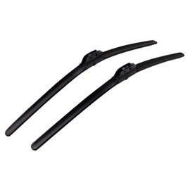 TRQ Premium Windshield Wiper Blades 20 & 20 Inch Silicone Coated & Water Repellent Wipers for Front Windshield Replacement Wiper Blades for Vehicle, Easy-Install Wipers with All-Season Performance