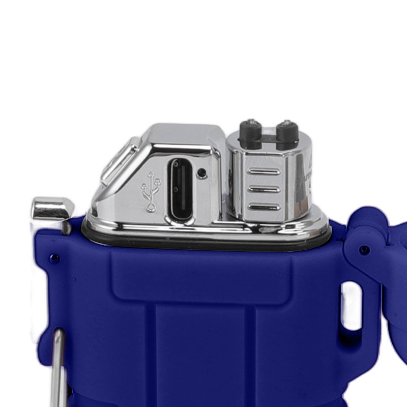 USB Rechargeable Lighter Windproof Dual Arc Lighter Waterproof Flameless Electric