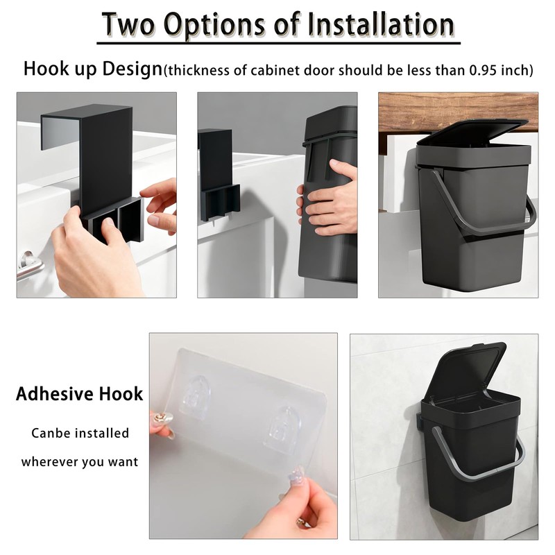 CXGFVRE Compost Bin Kitchen, for use on Countertops or Under