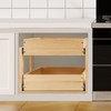 Mulush Pull Out Cabinet Organizer, 17''W×21''D×16''H Soft Close Slide Out