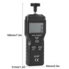 6235p Smart LCD Digital Tachometer 1.019999 rpm ContactType Tach Speed