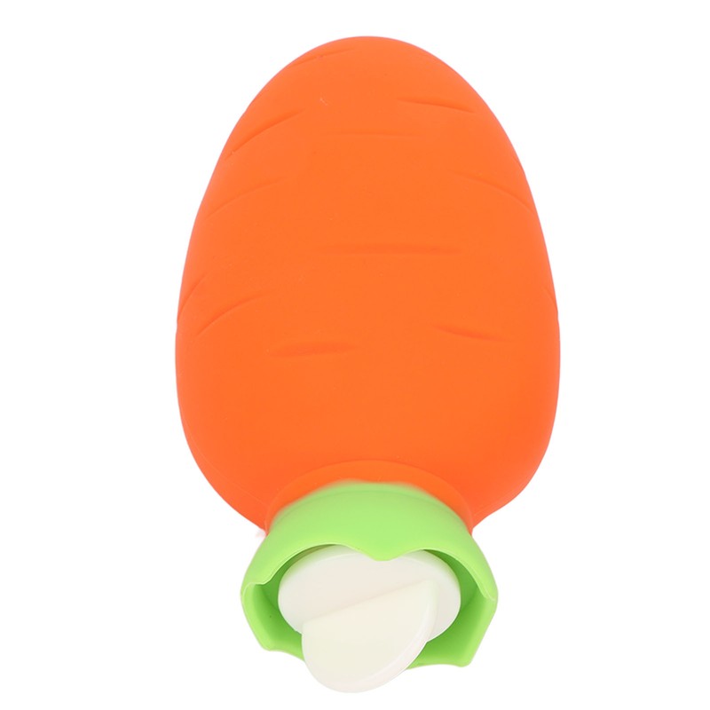 Carrot Hot Water Bottle Cute Silicone Microwaveable Anti Leakage Handheld