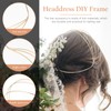 2pcs Four Layer Headband Headband Practical Crown Diy Frame Crown