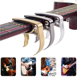 Capotraste Capo Cejilla Guitarra Acustica Electrica Negro