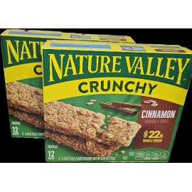Nature Valley Crunchy Cinnamon 12 Bars ( Pack of 2)