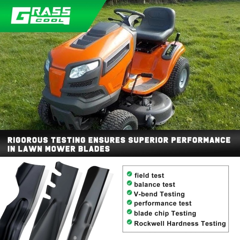 Grasscool 42 Inch Mower Blades for Craftsman LT1000 LT2000 T110