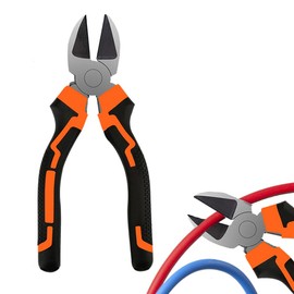 Diagonal Cutting Pliers 8 Inch Professional Precision Wire Cutters Steel Wire Cutters Nippers with Soft Grip for Jewelry Making Electrical Work DIY Projects