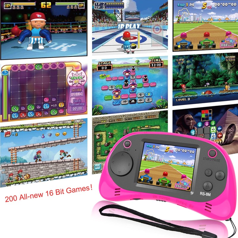 Kids Handheld Portable Video Game Player with 200 Games -