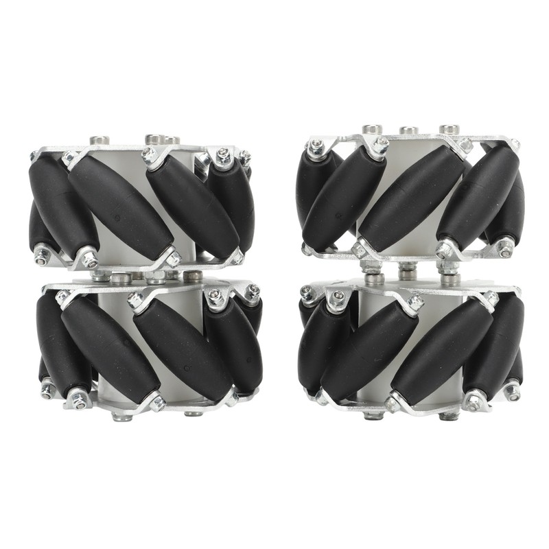 4Pcs 60mm Omnidirectional Wheel Aluminum Alloy Omni Directional Wheel Set