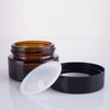 MORICOH 4Pack 30ml Empty Plastic Cosmetic Jars, Refillable Cosmetic Face