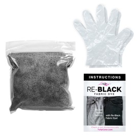 Tulip Re-Black Fabric Dye Kit, Easy Process to Revive Faded Fabrics, Sustainable Fashion, Upcycled Fashion, 3 pc
