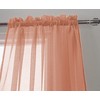 RT Designers Collection PNC04324 Celine Sheer 55x90 Rod Pocket Curtain