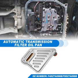 Compatible with ACROPIX Lincoln Compatible AXOD E AX4S/N Automatic Transmission Filter Oil Pan Number: F4DZ7A098B/F5DZ7A098B 1 Pack