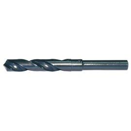 Cle-Line C21076 Silver and Deming Reduced Shank Drill, High Speed Steel, Steam Oxide Finish, Reduced Shank, 118-Degree Radial Point, 16.00 mm Drill Diameter