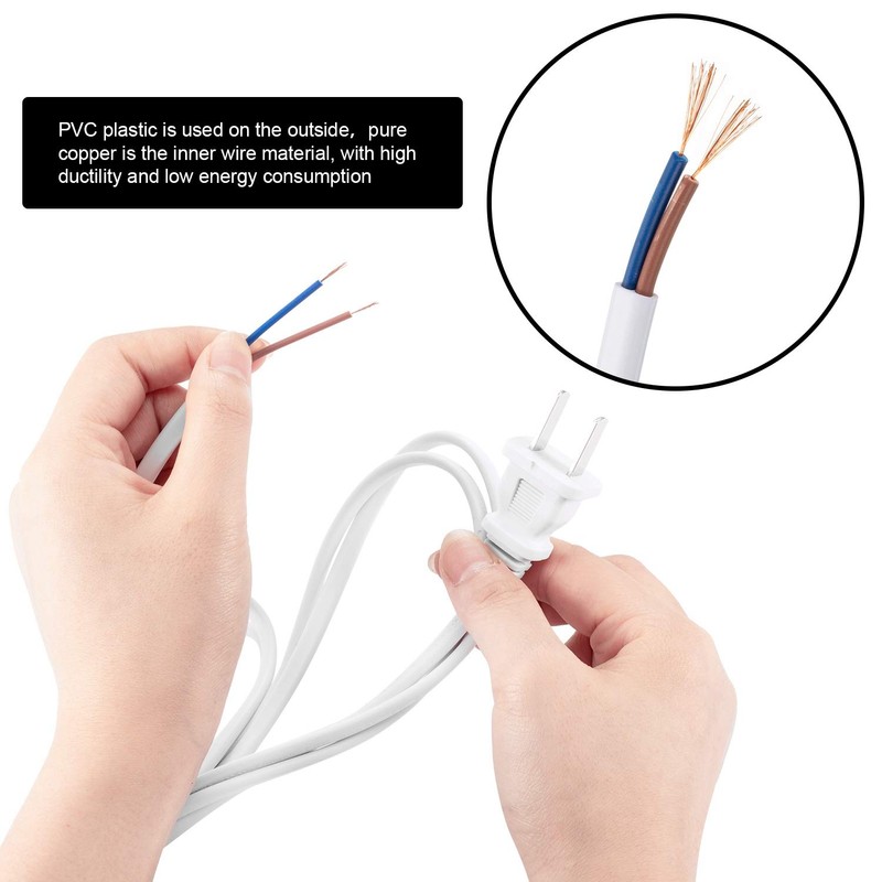 10 Packs Lamp Cord Set with Plug and Switch Pure