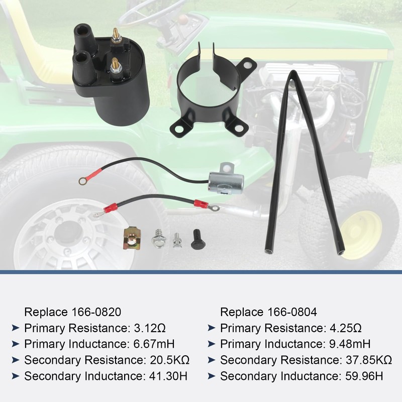 RADHLBNIU 166-0772 Ignition Coil Compatible with Onan Points BF B43