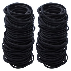 Pack of 100 Hair Bobbles Girls Black Hair Bobbles Without Metal Small Elastic Hair Bands Ponytail Holder Hair Accessories Thin Hair Bands for Girls Men Women