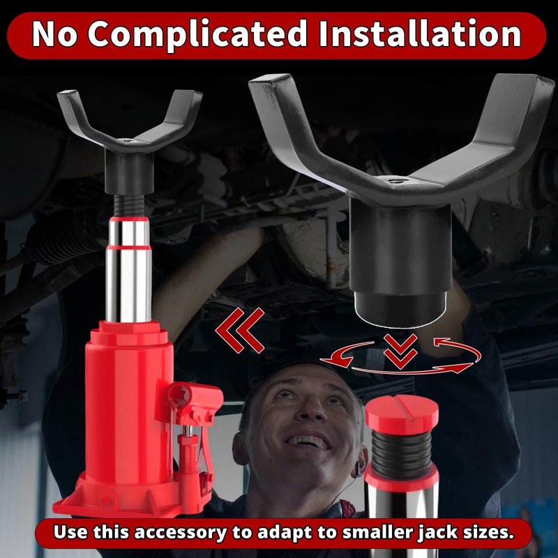 2-in-1 Bottle Jack Adapter - Universal Steel Adapter for Safe
