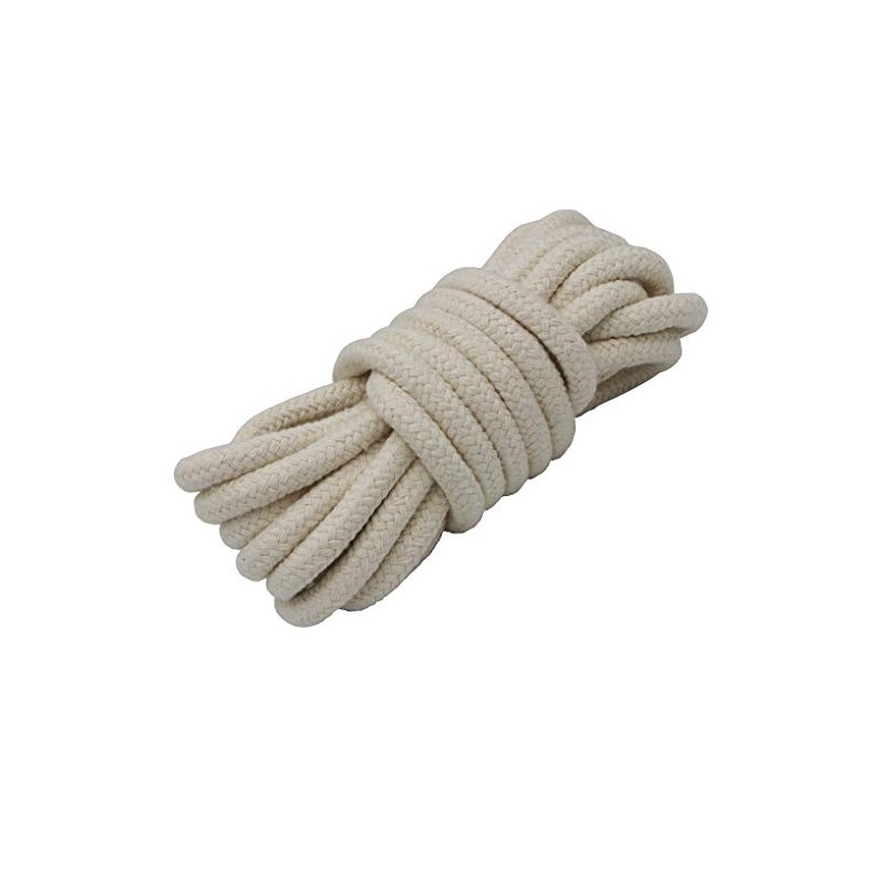 Jukway Cotton Cord 11 mm Round Cord Braided Rope with