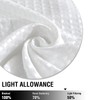 TOPICK White Kitchen Curtains 36 Inch Curtains Waffle Weave Textured