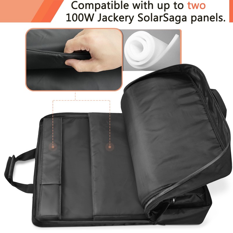 Amazing Fair Solar Panel Storage Bag Compatible with 2 Jackery