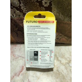 Futuro Anti-Embolism Thigh Length 18mm/Hg Stocking, Medium White Moderate 71064