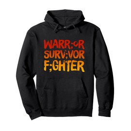 Warrior Fighter Survivor, Semicolon, Mental Health Awareness Pullover Hoodie