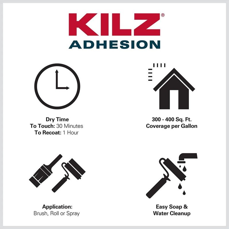 KILZ Adhesion Primer, Interior/Exterior, 1 Gallon