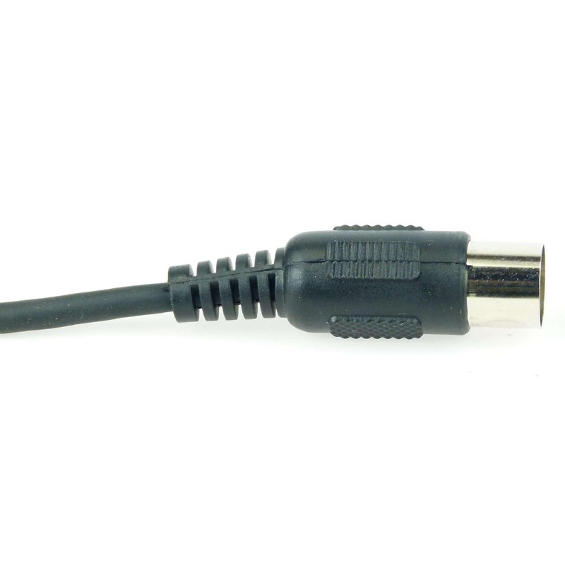 Paccs 1 x 3 m Midi Cable, 5-Pin Black, DIN