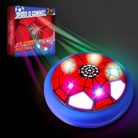 Glückpa Hover Football Children's Toy, Football with LED, Gift from 3-10 Years, Football Toy from 3 4 5 6 7 8 9 Years Boys Girls Indoor/Outdoor Games, Air Power Spider Football for Children