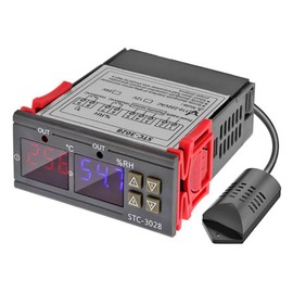 Digital Temperature Humidity Controller ‑20℃ to +80℃ 00% RH to +100% Accurate Hygrometer Thermometer 110V‑220V