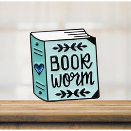 Cartoon Books Enamel Pins, Magic Book Badges Cute Collar Brooch Decorative Lapel Pins for Backpack Clothing Learning Graduation Gifts for Teacher Student Readers Book Lovers (Single)