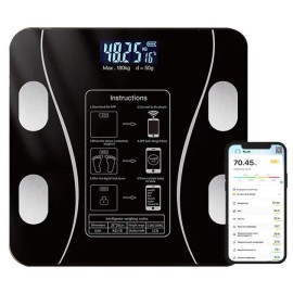 Smart Digital Body Weight Scale, Bluetooth Bathroom Scale with BMI & Body Fat Analysis, Body Composition Monitor, App Sync Health Tracker, 400 lbs Capacity