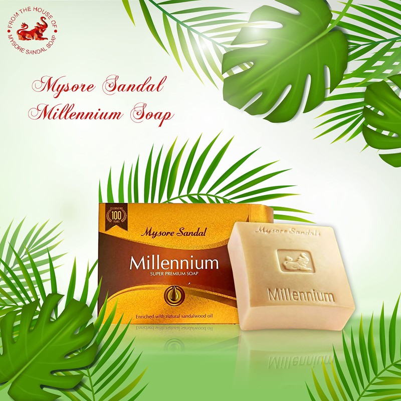 Mysore Sandal Millennium Sandalwood Soap 150g