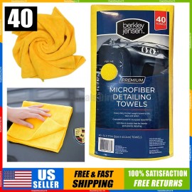 Berkley Jensen Microfiber towel car detailing polishing cloth drying for cars kitchen home 40pk