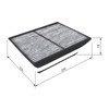 Bosch R2525 Cabin Air Filter with Activated Carbon