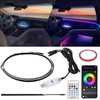 Weinsamkeit LED Interior Lighting, Acrylic Car RGB Ambient Lighting Strip