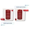 MED-S28T-R Tower Tin Weekly Pill Dispenser One Piece with 4