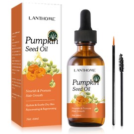 Gavacy Pumpkin Seed Oil for Hair Growth (60ml) – Deep Moisturizing & Nourishing Formula for Thicker, Hair Growth Oil for Dry Damaged Hair, Ideal for Dry Skin, Fuller Lashes