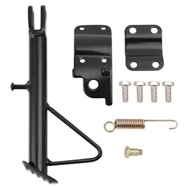 Mokuo Dirt Bike Stand,Motorcycle Kickstand, Scooter Mopeds Side Stand Come with Mounting Bracket in Iron Material Compatible with Most Scooter Mopeds Mini Bike,Height of 13.7cm Above Ground