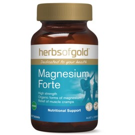 Herbs of Gold Magnesium Forte 120tabs Organic Magnesium (Mg)