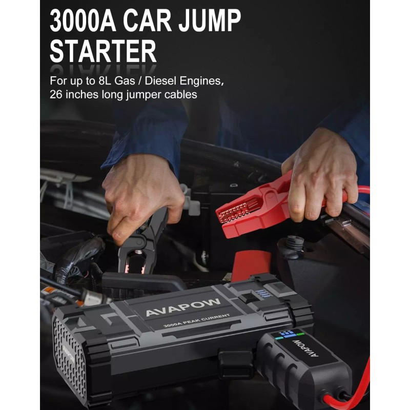 Shenzhen Crosstech Co., Ltd Portable Car Battery Jump Starter, 3000A