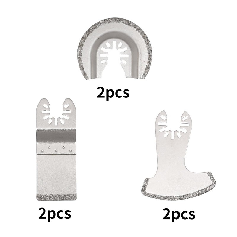 Oiieco 6Pcs Diamond Multi Tool Blades Kit, Oscillating Multi Tool