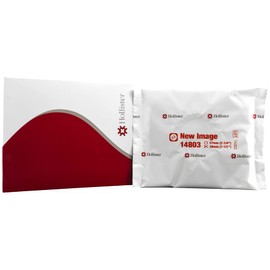 Hollister New Image Recolector de Materia Fecal en Ostomias - Barrera Plana Colostomia 14803 Recortable 44mm, Aro 57mm - Caja con 5 piezas