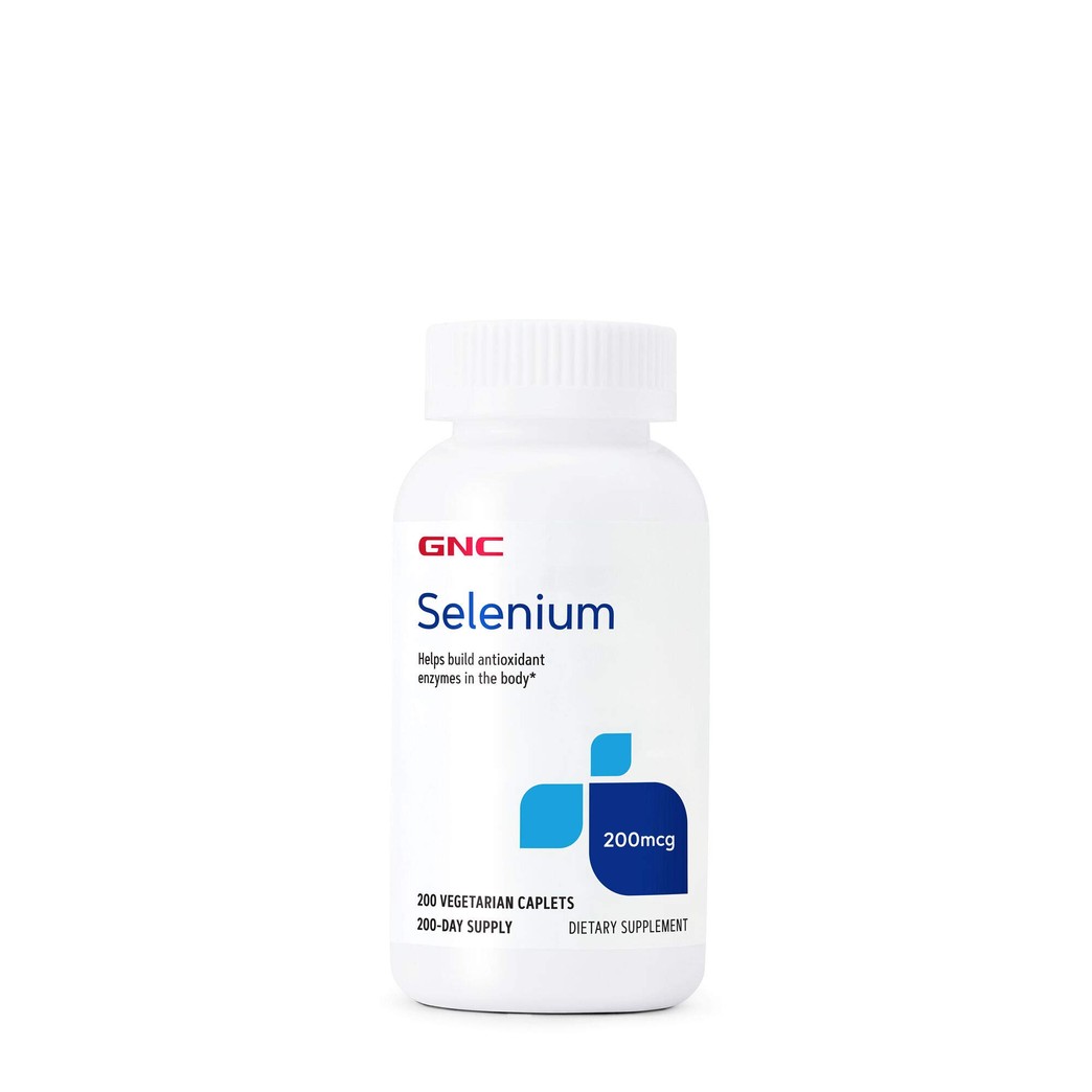 GNC Selenium 200mcg, 200 Tablets, Helps Build Antioxidant Enzymes