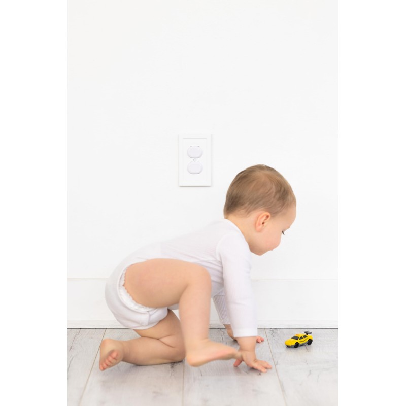 Ubbi Outlet Covers for Child Safety, Plug Protectors, Baby Proofing,