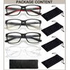 Blue Light Blocking Reading Glasses for Men,4 Pack Stylish Computer
