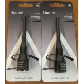 Almay (2) Almay Nice Ink Liquid Eyeliner Liner Sealed 0.1 fl oz Each 221 - Black
